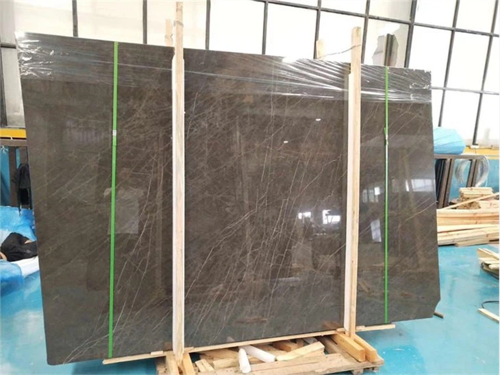 Coffee Mousse marble polished slab (1)