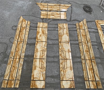 کاشی مرمر طلایی