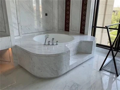 کف دوش کاشی مرمر سفید