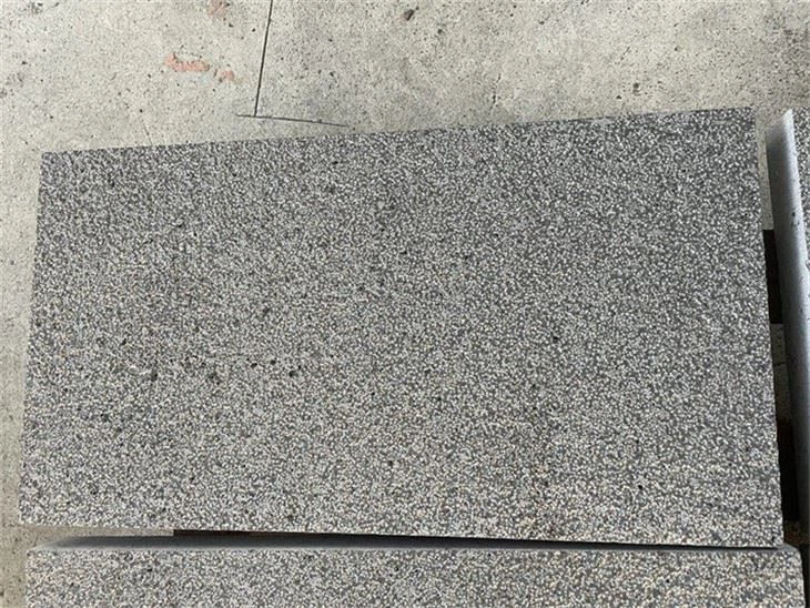 BUSH HAMMERED basalt black color for patio, pavement