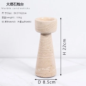 travertine candlestick travertine candlestick