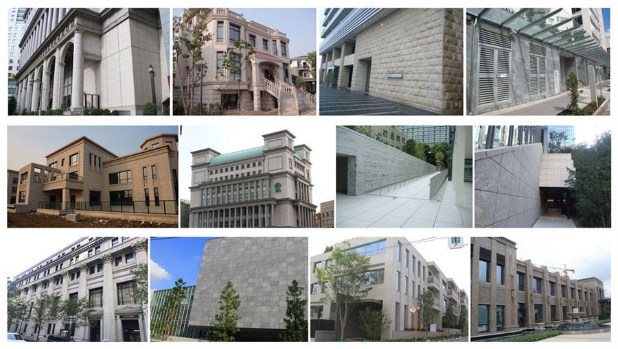 ZHENHAO GRANITE PROJECTS FOR WALL CLADDING OUTDOORS ZHENHAO GRANITE PROJECTS FOR WALL CLADDING OUTDOORS
