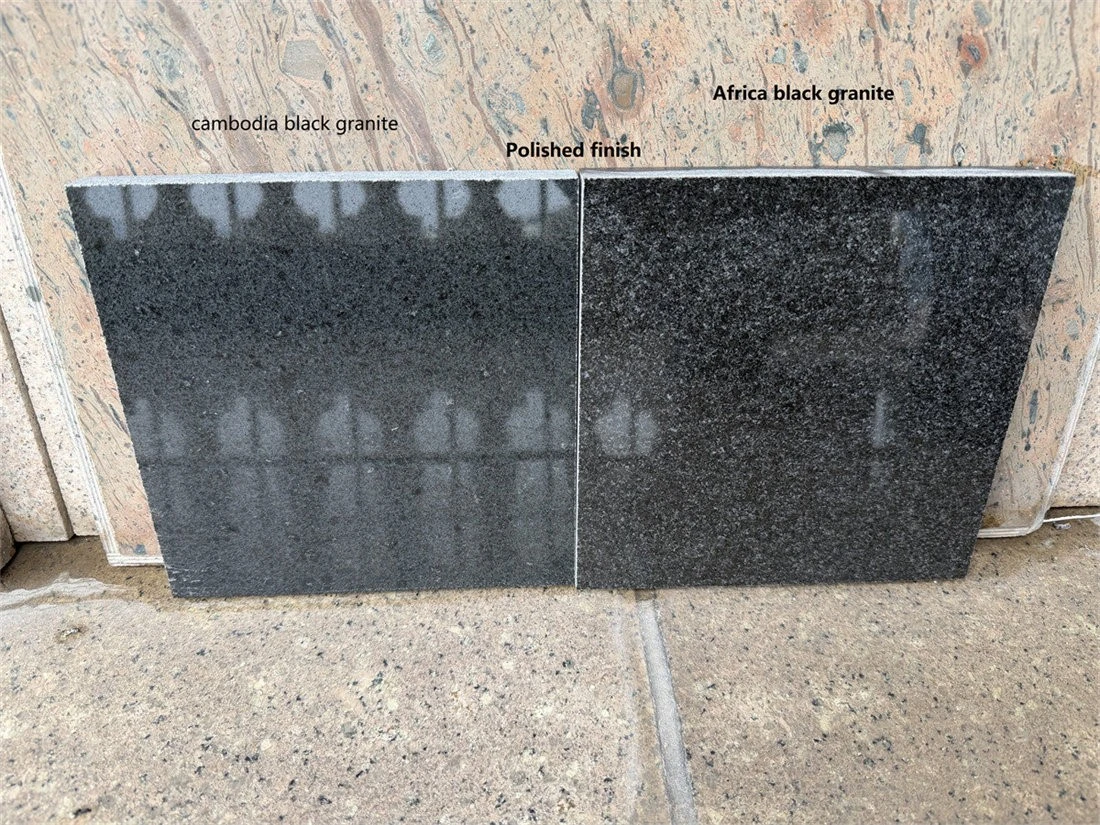 2 polished black granite tiles 2 polished black granite tiles
